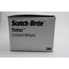 3M Scotch-Brite Roloc Unitized 3In 6S Fin 1/4In Grinding Wheel, 10PK 048011-17189